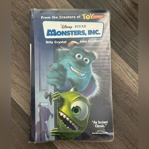 Monsters, Inc. VHS Tape with Bonus Features